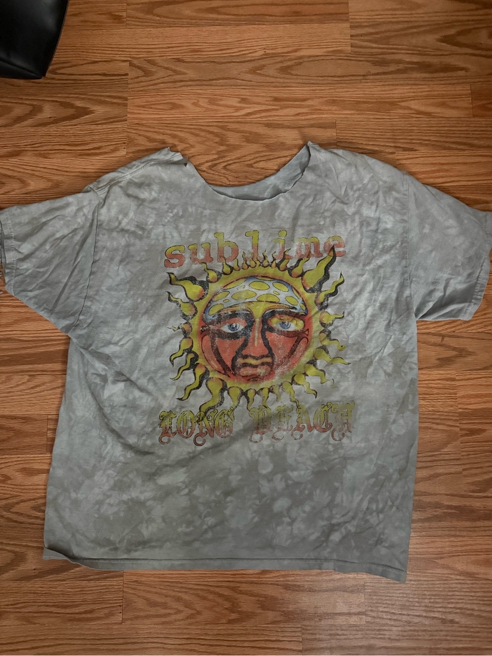 Acid Wash Off the Shoulder Sublime T-Shirt